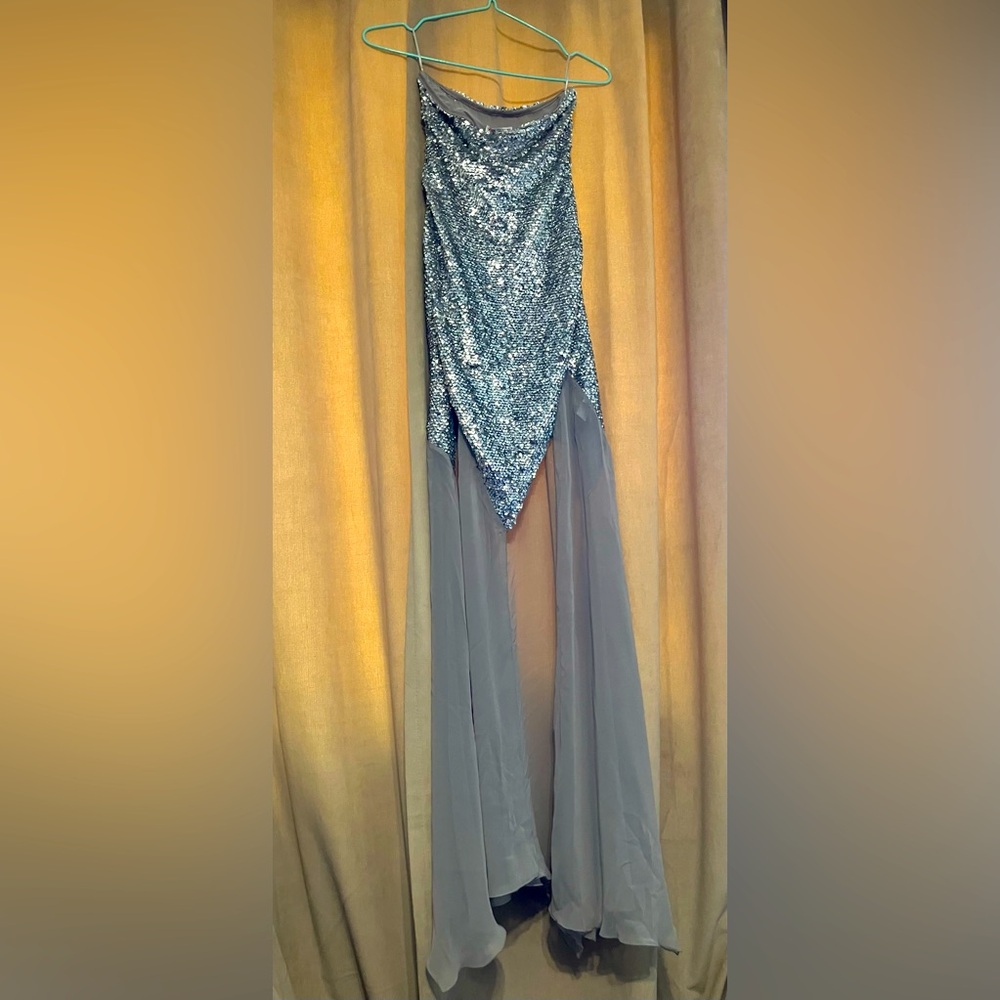 Silver Barbie Sequin Zara Gown